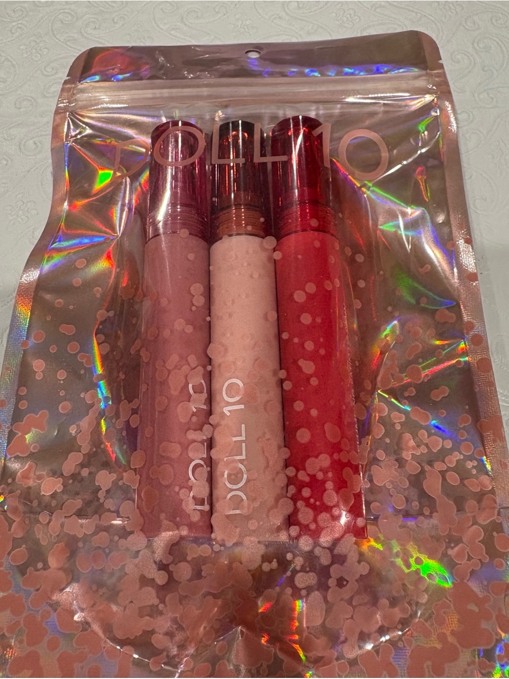 Doll 10 Peptide Plumping Lip Stain  Trio — Light Pink, Nude & Pink